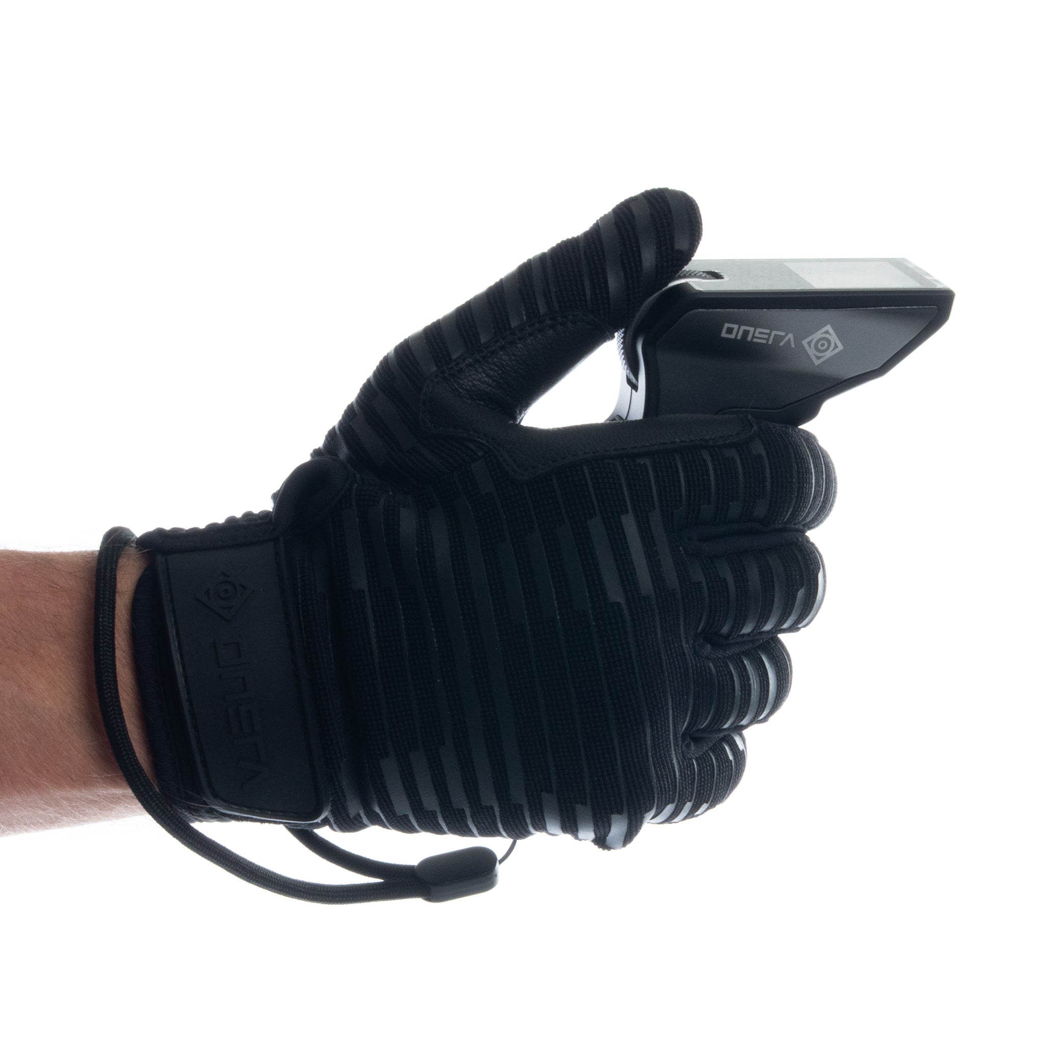Close-up of genuine leather palm on ONSRA electric skateboard and e-bike gloves for maximum grip