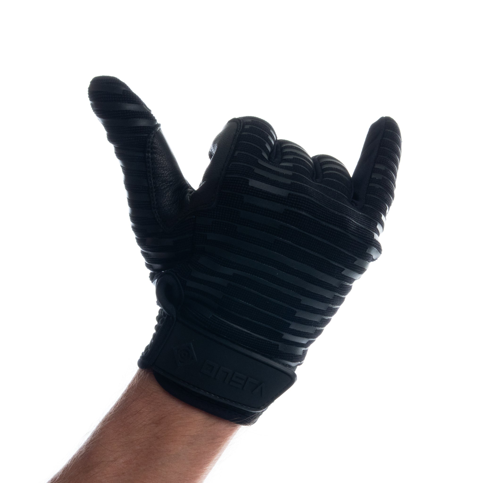 ONSRA BIKE gloves for electric skateboard and e-bike riding – front view with wind-resistant upper