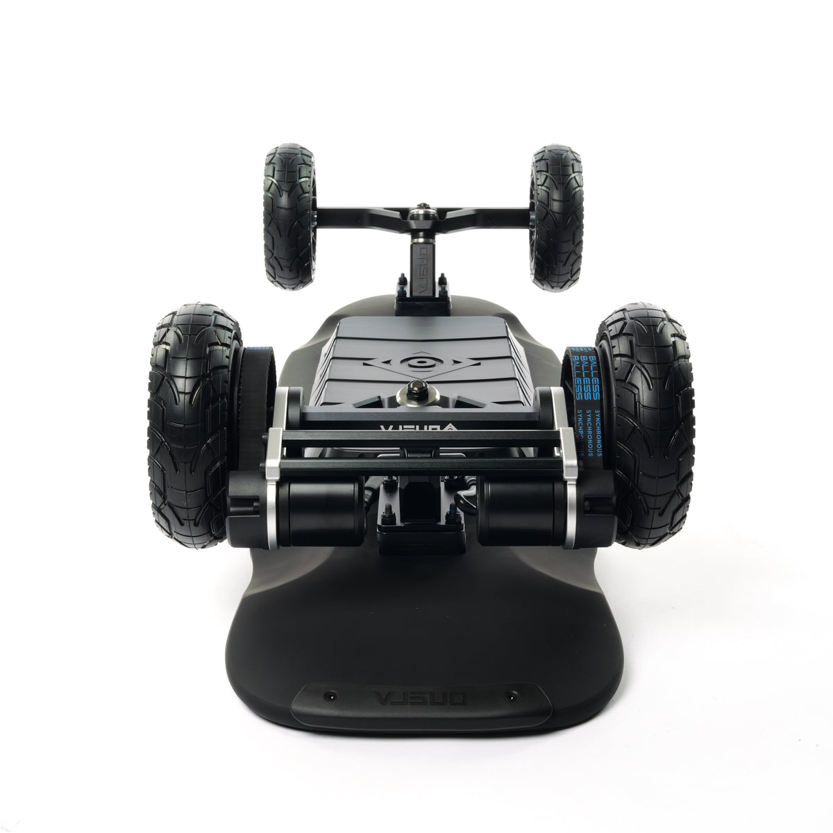 Challenger 2 electric skateboard with kicktail deck, all-CNC trucks and components, high performance esk8 longboard for commuting and carving