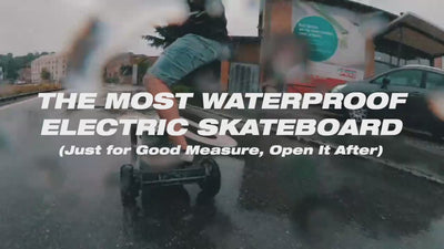 ONSRA VELAR riding through water – the most waterproof electric skateboard