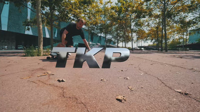Rider carving on the ONSRA ZENO with TKP trucks